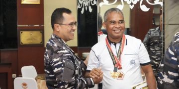 Wadan Kodaeral IX Raih Juara I Menembak Pistol Duel Falling Plate Optik Perseorangan TNI/Polri Piala Panglima TNI 2026