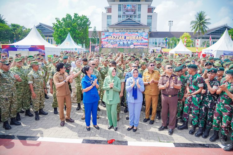 TNI Hadir Membawa Manfaat Ekonomi, Bazar Murah Semarakkan HUT ke-81