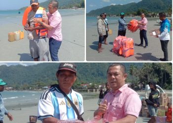 Perkuat Keselamatan Nelayan, Dishub Buru Selatan Bagikan 70 Life Jacket