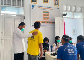 Proteksi Kesehatan Warga Binaan, Lapas Namlea Bersama Puskesmas Sawa Gelar CKG dan Skrining Penyakit Menular