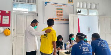 Proteksi Kesehatan Warga Binaan, Lapas Namlea Bersama Puskesmas Sawa Gelar CKG dan Skrining Penyakit Menular