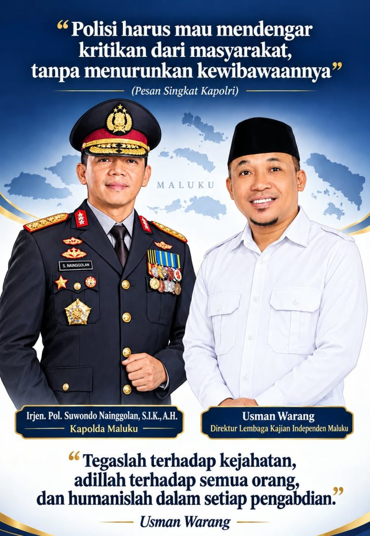 Suwondo Nainggolan Jadi Kapolda Maluku, LKI: Dedikasi Kepada Masyarakat Maluku Harus Jadi Prioritas