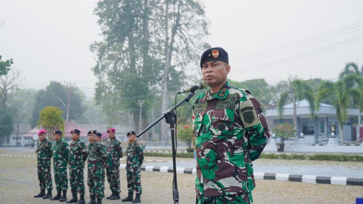 Jelang Sertijab, Wadan Kodaeral IX Teguhkan Disiplin dan Semangat Pengabdian Prajurit