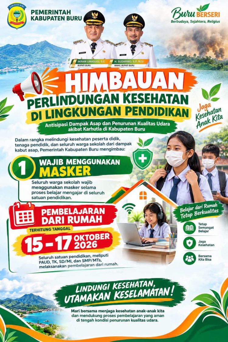 Akibat Karhutla Kian Memburuk, Sekolah di Kabupaten Buru Diliburkan Selama Tiga Hari