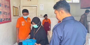Wujudkan Dapur Sehat, Lapas Namlea Gandeng Dinkes Buru Lakukan IKL Perpanjangan Sertifikat Laik Higiene