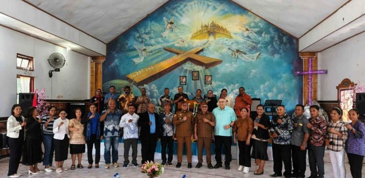 Bupati La Hamidi Ajak Pemimpin Gereja Perkuat Semangat Melayani dan Harmoni Sosial
